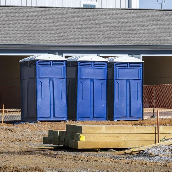 Heavy-duty construction site porta potty in Galt, California